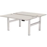 Fellowes Cambio Electronically Height Adjustable Sit Stand Desk Rectangular Grey T-Foot 1,699 (W) x 1,470 (D) x 1,305 (H) mm MFC (Melamine Faced Chipboard), PVC (Polyvinyl Chloride), Steel