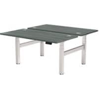 Fellowes Cambio Electronically Height Adjustable Sit Stand Desk Rectangular Oak T-Foot 1,699 (W) x 1,470 (D) x 1,305 (H) mm MFC (Melamine Faced Chipboard), PVC (Polyvinyl Chloride), Steel