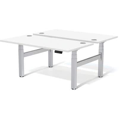 Fellowes Cambio Electronically Height Adjustable Sit Stand Desk Rectangular Medium Density Fibreboard, PVC, Steel 1,600 x 800 x 645 mm