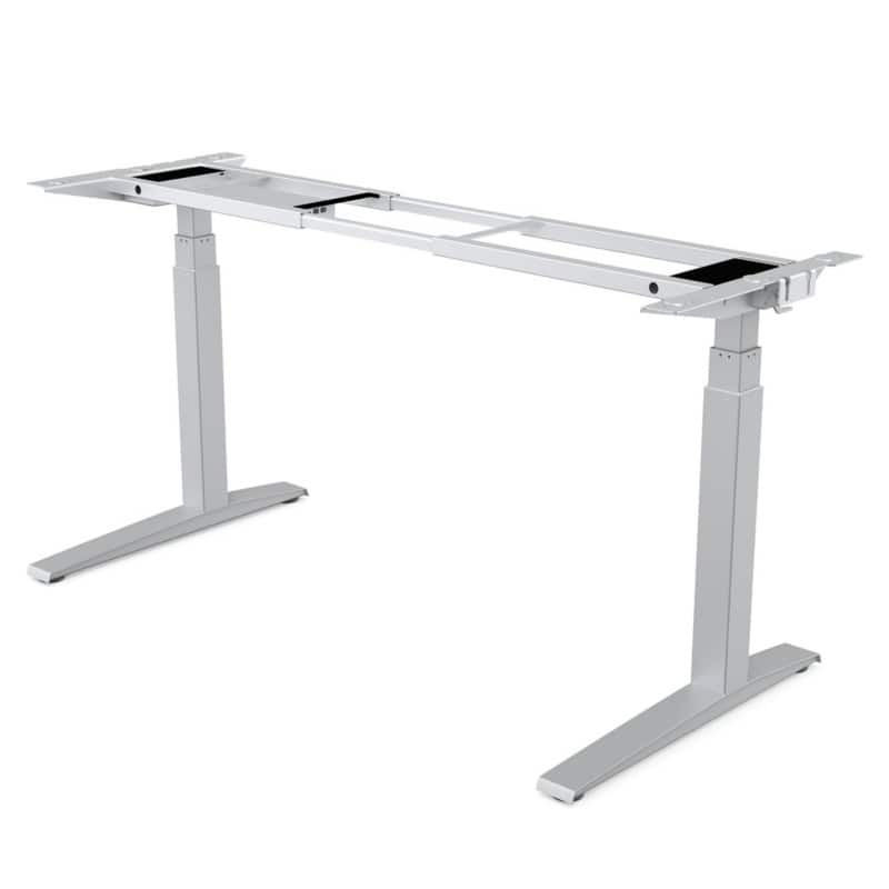 Fellowes Levado Electronically Height Adjustable Sit Stand Desk Rectangular Silver T-Foot 1,829 (W) x 698 (D) x 1,257 (H) mm Steel