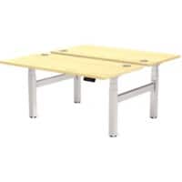 Fellowes Cambio Electronically Height Adjustable Sit Stand Desk Rectangular Maple T-Foot 1,699 (W) x 1,470 (D) x 1,305 (H) mm MDF (Medium-Density Fibreboard), PVC (Polyvinyl Chloride), Steel