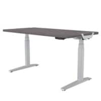 Fellowes Levado Electronically Height Adjustable Sit Stand Desk Rectangular Oak Melamine Faced Chipboard, PVC 800 x 1,400 x 640 mm