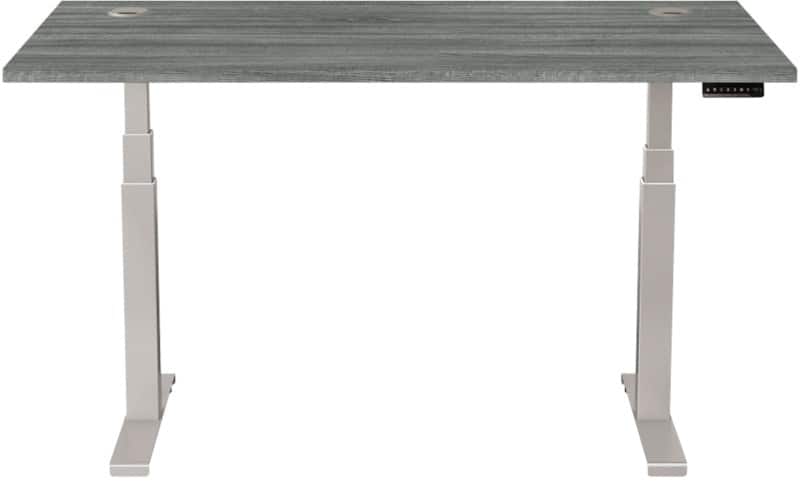 Fellowes Cambio Electronically Height Adjustable Sit Stand Desk Rectangular T-Foot 1,699 (W) x 649 (D) x 1,305 (H) mm MDF (Medium-Density Fibreboard), PVC (Polyvinyl Chloride), Steel
