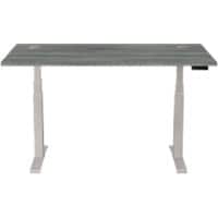Fellowes Cambio Electronically Height Adjustable Sit Stand Desk Rectangular T-Foot 1,699 (W) x 649 (D) x 1,305 (H) mm MDF (Medium-Density Fibreboard), PVC (Polyvinyl Chloride), Steel