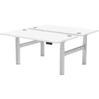 Fellowes Cambio Electronically Height Adjustable Sit Stand Desk Rectangular White T-Foot 1,699 (W) x 1,470 (D) x 1,305 (H) mm MDF (Medium-Density Fibreboard), PVC (Polyvinyl Chloride), Steel