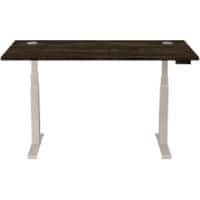 Fellowes Cambio Electronically Height Adjustable Sit Stand Desk Rectangular Walnut T-Foot 1,699 (W) x 649 (D) x 1,305 (H) mm MDF (Medium-Density Fibreboard), PVC (Polyvinyl Chloride), Steel