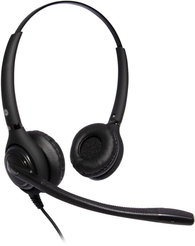 JPL Wired Headset Over-the-ear USB Noise Cancelling Microphone Stereo 502S Black