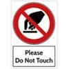 Trodat Health and Safety Sign Please do not touch Aluminium 20 x 30 cm
