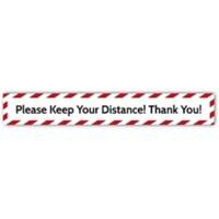 Trodat Floor Sticker Please keep your distance! Thank you! Vinyl 70 x 10 cm