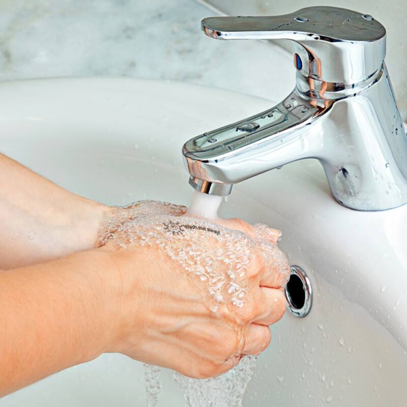 Trodat Personalised Text Stamp Wash me away Plastic 5.8 x 7.5 cm