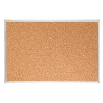 Franken X-tra!Line Wall Mounted Cork Pin Board 1800 x 1200mm Brown, Silver