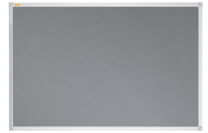 Franken X-tra!Line Wall Mounted Felt Pin Board 1200 x 1200mm Grey, Silver