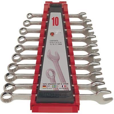 Teng Tools Combination Spanner Set 8-19mm Pack of 10