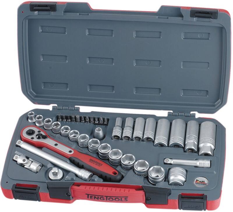 Teng Tools Metric Socket Set 3/8 in Drive Set of 39