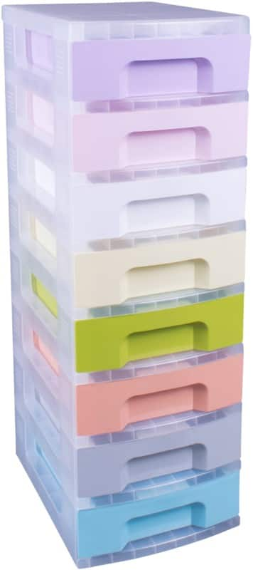 Really useful pastel desktop 2024 storage tower