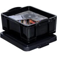 Really Useful Box Plastic Storage 18 Litre Black 390 x 480 x 230 mm