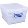 Really Useful Box Plastic Nestable Storage Boxes 17.5 Litre 383 x 460 x 195 mm Pack of 3