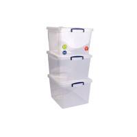 Really Useful Box Storage Box 33.5 L Transparent 38.3 x 46 x 28.5 cm 3 Pieces