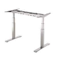 Fellowes Cambio Electronically Height Adjustable Sit Stand Desk Frame Rectangular Silver T-Foot 1,829 (W) x 698 (D) x 1,257 (H) mm MFC (Melamine Faced Chipboard), PVC (Polyvinyl Chloride), Steel