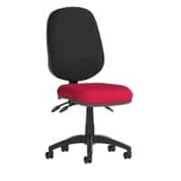 Dynamic Permanent Contact Backrest Task Operator Chair Without Arms Eclipse Plus III Black Back, Bergamot Cherry Seat Without Headrest High Back