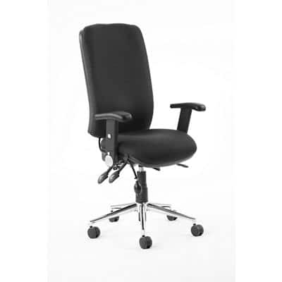 Dynamic Independent Seat & Back Task Operator Chair Folding & Height Adjustable Arms Chiro Without Headrest High Back