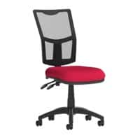 Dynamic Permanent Contact Backrest Task Operator Chair Without Arms Eclipse II Black Back, Bergamot Cherry Seat Without Headrest Medium Back