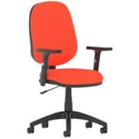 Dynamic Permanent Contact Backrest Task Operator Chair Height Adjustable Arms Eclipse I Without Headrest Medium Back