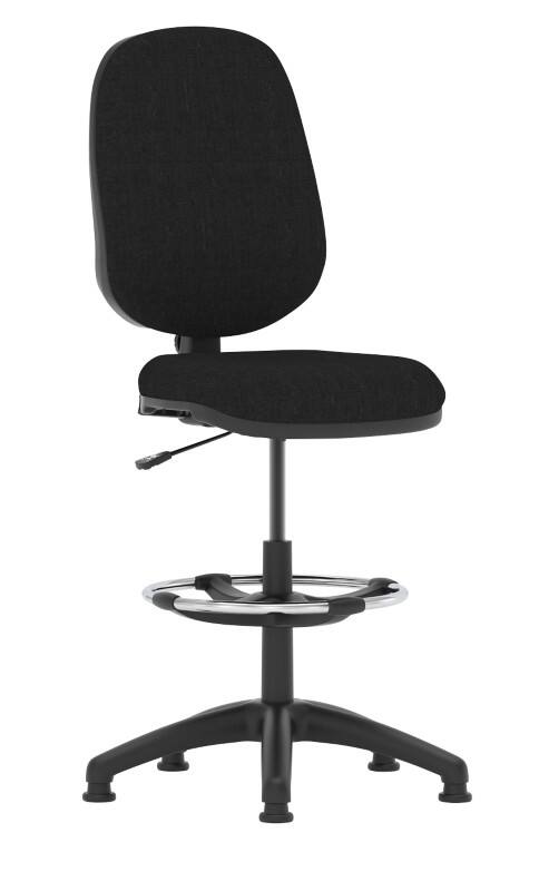 Dynamic Permanent Contact Backrest Task Operator Chair Without Arms Eclipse I Without Headrest High Back and Hi Rise Draughtsman Kit