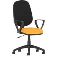 dynamic Eclipse I Operator Chair Permanent Contact Fabric Fixed Armrest Black, Canary Yellow 120 kg Eclipse I 600 x 600 x 1,010 mm