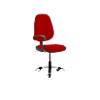 Dynamic Permanent Contact Backrest Task Operator Chair Bergamot Cherry Fabric Loop Arms Eclipse II Without Headrest High Back