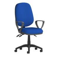 Dynamic Independent Seat & Back Task Operator Chair Loop Arms Eclipse Plus III Stevia Blue Seat High Back