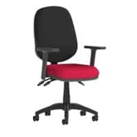 Dynamic Independent Seat & Back Task Operator Chair Height Adjustable Arms Eclipse Plus III Black Back, Bergamot Cherry Seat High Back