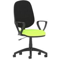 dynamic Eclipse I Operator Chair Permanent Contact Fabric Fixed Armrest Black, Light Green 120 kg Eclipse I 600 x 600 x 1,010 mm