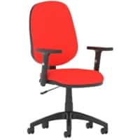 Dynamic Permanent Contact Backrest Task Operator Chair Height Adjustable Arms Eclipse I Bergamot Cherry Seat High Back