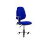 Dynamic Permanent Contact Backrest Task Operator Chair Height Adjustable Arms Eclipse I Stevia Blue Seat High Back and Hi Rise Draughtsman Kit