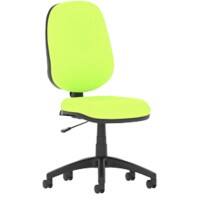 Dynamic Permanent Contact Backrest High Back Task Operator Chair Without Arms Eclipse I Myrrh Green Seat