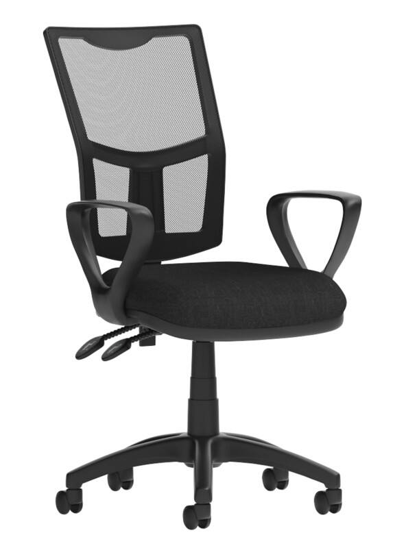 dynamic Eclipse II Operator Chair Basic Tilt Mesh Fabric Fixed Armrest Black 120 kg Eclipse II 610 x 610 x 990 mm