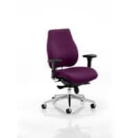 dynamic Stevia Posture Chair Synchro Tilt Fabric Optional Armrest Purple 150 kg Chiro Plus 710 x 690 x 1,010 mm