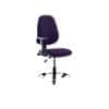 Dynamic Permanent Contact Backrest Task Operator Chair Height Adjustable Arms Eclipse I Tansy Purple Seat High Back and Hi Rise Draughtsman Kit