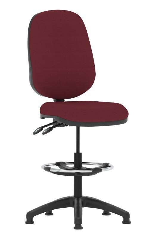 Dynamic Permanent Contact Backrest Task Operator Chair Without Arms Eclipse II Ginseng Chilli Seat High Back