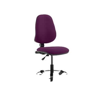 Dynamic Permanent Contact Backrest Task Operator Chair Without Arms Eclipse I Tansy Purple Seat High Back