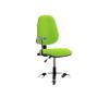 Dynamic Permanent Contact Backrest Task Operator Chair Height Adjustable Arms Eclipse I Myrrh Green Seat High Back