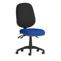 Dynamic Independent Seat & Back Task Operator Chair Without Arms Eclipse Plus III Black Back, Stevia Blue Seat High Back