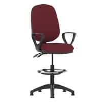 dynamic Eclipse II Operator Chair Permanent Contact Fixed Armrest Red 120 kg Eclipse II 600 x 600 x 1,090 mm