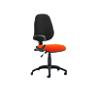 Dynamic Permanent Contact Backrest Task Operator Chair Loop Arms Eclipse I Black Back, Tabasco Red Seat High Back