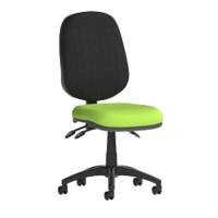 Dynamic Independent Seat & Back Task Operator Chair Without Arms Eclipse Plus III Black Back, Myrrh Green Seat High Back