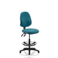 Dynamic Permanent Contact Backrest Task Operator Chair Without Arms Eclipse II Maringa Teal Seat High Back