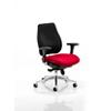 Dynamic Synchro Tilt Posture Chair Multi-Functional Arms Chiro Plus Black Back, Bergamot Cherry Seat High Back