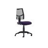 Dynamic Permanent Contact Backrest Task Operator Chair Height Adjustable Arms Eclipse Plus II Black Back, Tansy purple Seat Medium Back