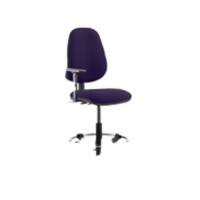 Dynamic Permanent Contact Backrest Task Operator Chair Height Adjustable Arms Eclipse II Tansy Purple Seat High Back